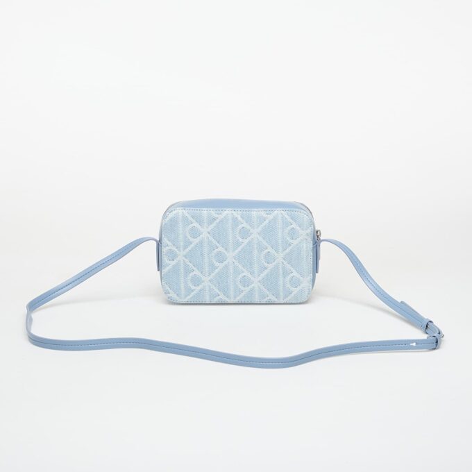 Borsa Calvin Klein Emblem Aop Denim Cam - denim light wash