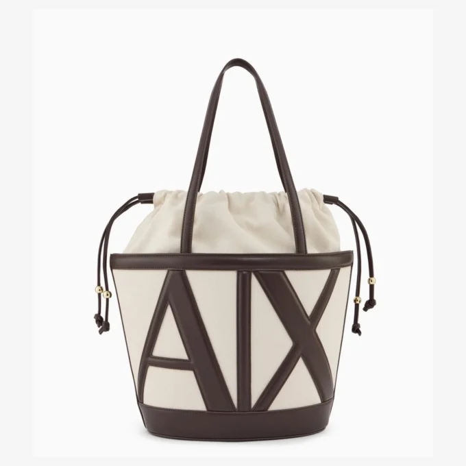 ARMANI EXCHANGE - BORSA GRANDE A SECCHIELLO DONNA - Shopping bag - natural/dusk shade