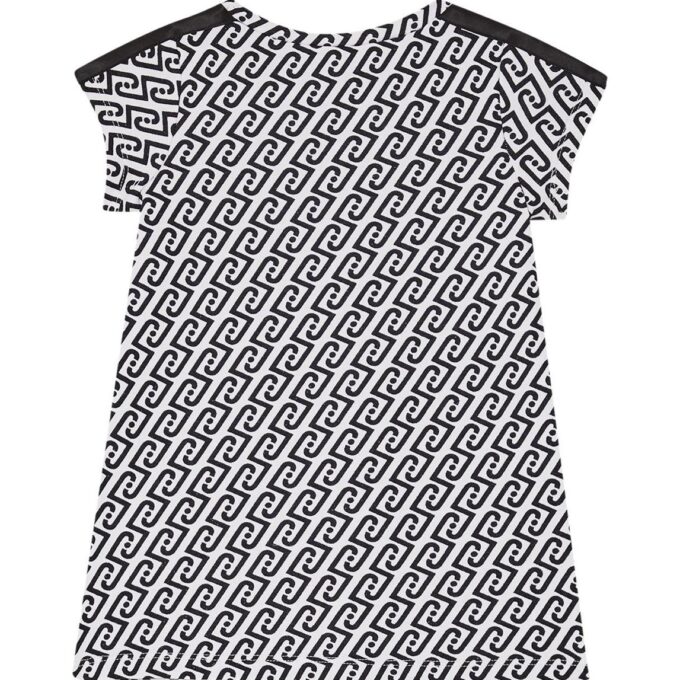LIU JO KIDS Abito monogram bianco e nero